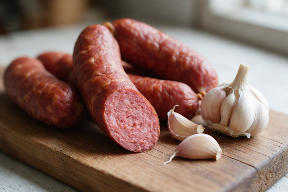 Kiełbasa czosnkowa domowa – przepis krok po kroku